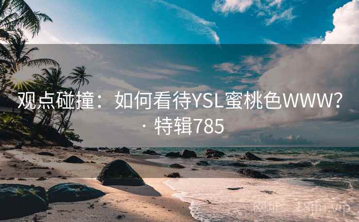 观点碰撞：如何看待YSL蜜桃色WWW？ · 特辑785